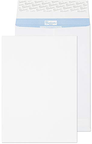 Blake Secure TR44071 Reißfeste Falten-Versandtasche Haftklebung Weiß B4 352 x 250 x 25 mm 125g/m² 20 Stück