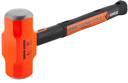 Groz 34523 16 Indestructible Sledge Hammer, 8 lb
