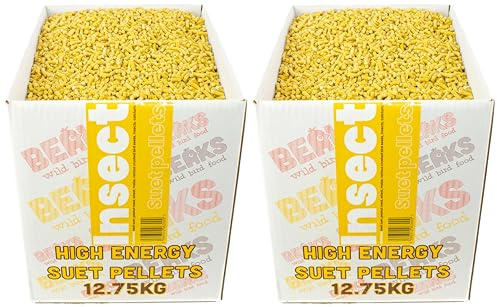 BEAKS wild bird food high energy INSECT suet feed pellets for all wild garden birds 25kg Box free pp
