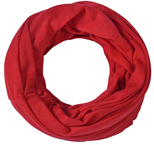 Miobo Schlauchschal Damen/Herren Snood Rundschal Leuchtrot