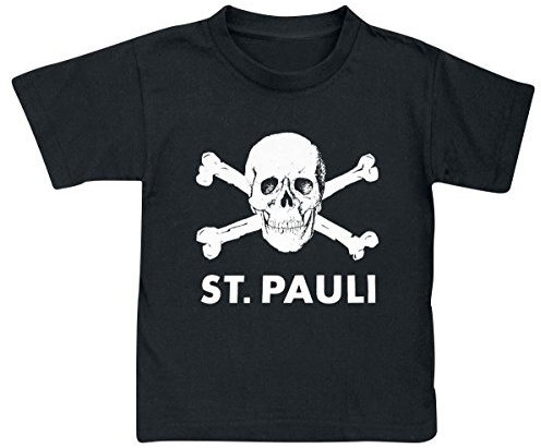FC St. Pauli Totenkopf T-Shirt schwarz 104