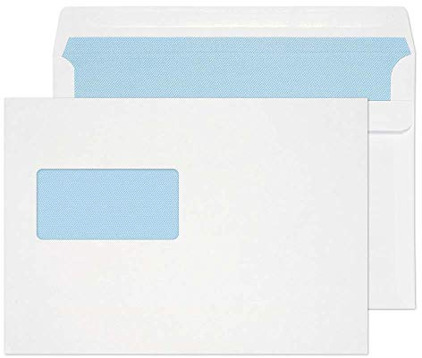 Blake Purely Everyday 1709 Briefumschläge selbstklebend Mit Hohes Fenster Weiß C5 162 x 229 mm - 90g/m² | 500 Stück