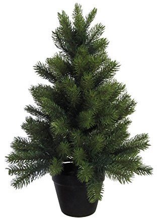 Künstlicher Tannenbaum im Topf. Weihnachtsbaum, Kunsttanne ca 60 cm. 135 Triebe.