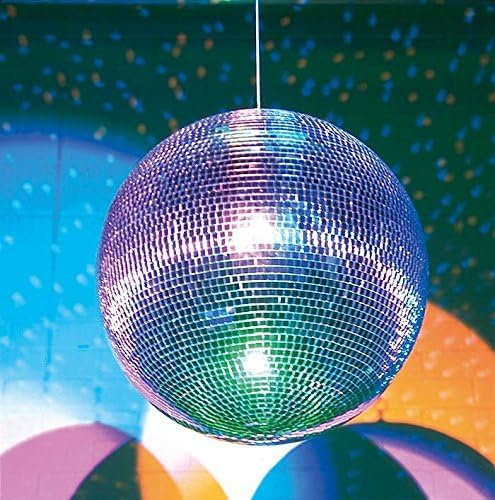 300mm Mirror Disco Ball with Hanging Ring, Silver Glitter Ball Great for Party or Dj Dance Light Effect Christmas Photo props