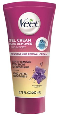 Veet Hair Removal Gel Cream, Sensitive Skin Formula 6.76 fl oz (200 ml)