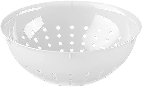 Koziol PALSBY M & L Seihe 2 & 5 Liter | Sieb für Salat, Nudeln, Gemüse und Obst| bruchfest, stapelbar, biozirkulärer Kunststoff, spülmaschinengeeignet | Küche, Haushalt (cotton white, 2 Liter)