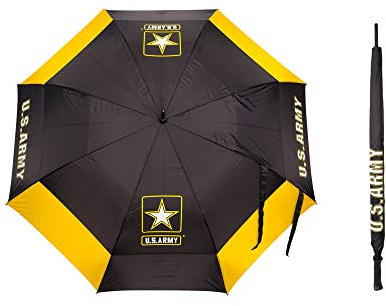 Team Golf Military Army Golf Umbrella 62 Golf Umbrella with Protective Sheath, Double Canopy Wind Protection Design, Auto Open Button