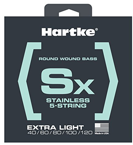Hartke Bass Gitarre Saiten Rostfreier Edelstahl Extra Light 5-String