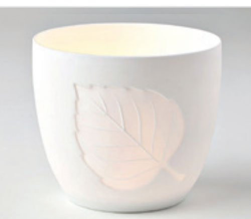 Hervit art. 25842 Contenitore Portatealite Porcellana Bisquit Dia.10x9cm