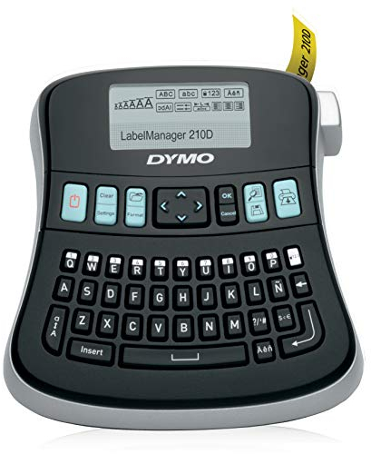 DYMO LabelManager 210D Label Maker | Desktop Label Printer | Portable Label Maker with QWERTY Keyboard | Large Display & One-Touch Smart Keys | For Home & Office