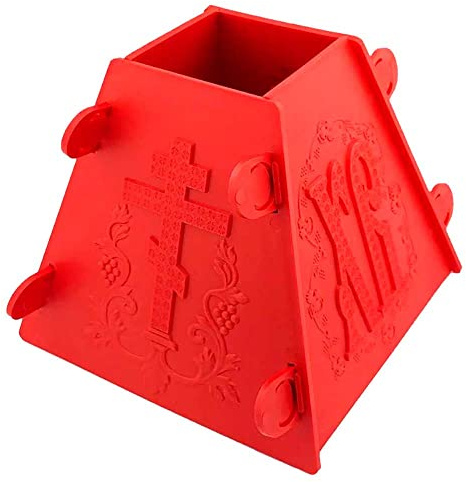 Plastform ortodox påskostkaka rysk Tvorog Paskha Paska form hög 11,5 cm