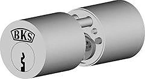 BKS 31070261 - Cerradura tubular (superficie niquelada, 29/29 mm, con 3 llaves)