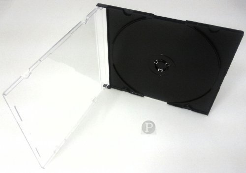 Einzel CD Ultra Dünn Jewel Case Schwarzes Tray (10)