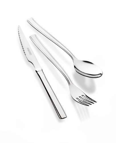 Monix Europa - Cucharita de café de acero inox 18/c, set de 6 piezas.