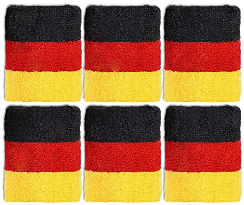 12 x Schweißband Pulswärmer Deutschland Germany Fußball Fanartikel WM EM