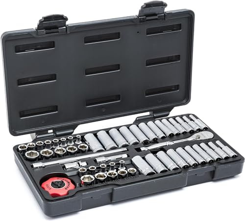 GEARWRENCH 51 Piece 1/4 Drive SAE/Metric Mechanics Tool Set | 80300