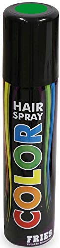 Haarspray color für Fasching und Karneval, diverse Farben, 100ml höchste Ergiebigkeit (grün)
