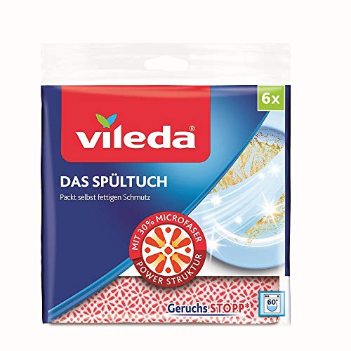 Vileda - Paño de limpieza con 30% microfibra (6 unidades)