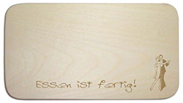 Frühstücksbrettchen « Tanzen » mit persönlicher Wunschgravur - Brett Frühstücksbrett Frühstück Schneidebrett - Tanzschule Tanzsport