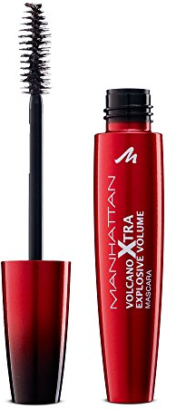 Manhattan Volcano Xtra Mascara, Wimperntusche für unschlagbares Volumen und maximale Farb-Definition der Wimpern, Farbe Brown 99T, 1 x 10ml