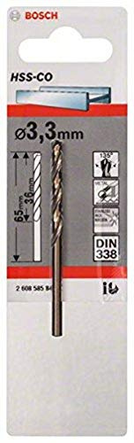 Bosch Professional Bosch 2608585843 metallborr 3.3 mm Guld