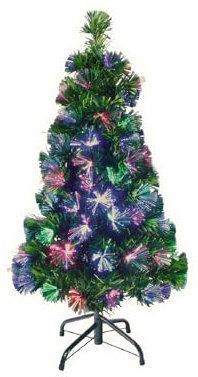 The Christmas Workshop 73550 3ft Fibre Optic Tree | Artificial Indoor Christmas Decoration | Includes Sturdy Metal Stand | 100 Tips
