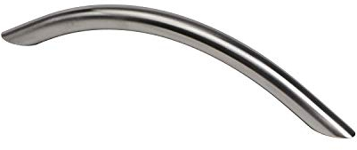 Gedotec Stangengriff Schubladen Bogengriff Edelstahl Schrankgriff für Schranktür & Möbel - LORA | Vollmaterial massiv | Niro matt gebürstet | Griff Ø 10 mm | 1 Stück - Design Möbelgriff 128 mm