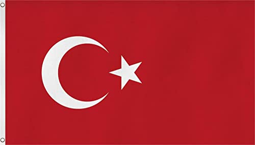 Fahne mit Messingösen XXL Länder Flagge 90 x 150, 150 x 250 oder 300 x 500 cm wählbar Türkei 150 x 250