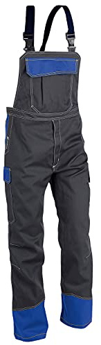 KÜBLER Workwear | Safety 6 Arbeitslatzhose PSA 3 | Anthrazit/Kbl.blau | Größe 110