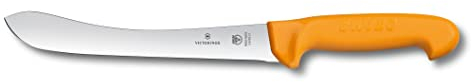 Victorinox Swibo Küchenmesser, Lamm-Abhäutemesser, Scharfe Klinge, Signalfarbe, Sicherheitsgriff, Spülmaschinenfest
