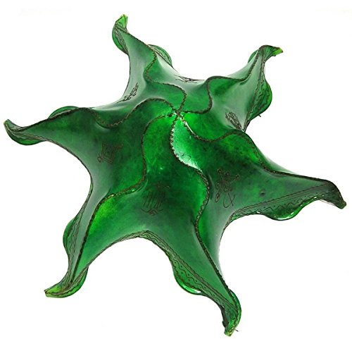 Lampada da soffitto Henna lampada a sospensione, paralume stella Berberi verde