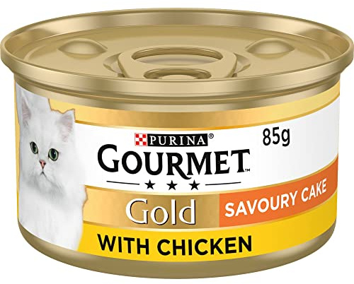 GOURMET Gold Savoury Cake Chicken Wet Cat Food 85g (Pack of 12)