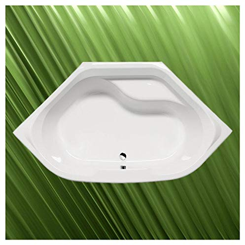 Vasca angolare Tango 145 x 145 cm, 47 cm. Profondo, con spalline in polistirolo e scarico/sifone