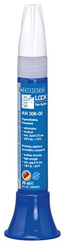 WEICON 30600020 WEICONLOCK AN 306-00 20 ml Fügeverbindung | für Lager, Wellen und Buchsen, transparent