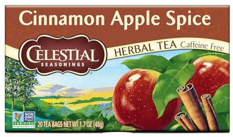 Celestial Seasonings Cinnamon Apple Spice Herbal Tea, 20 bags