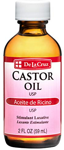 De La Cruz Pure Castor Oil, Expeller-Pressed, Non-GMO, USP Grade, Bottled in USA 2 FL. OZ.