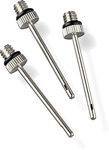 Mitre Euro-Nadeln – 3er Set | Nadeln für Ballpumpe | Ventilnadel | Luftpumpe Ventilnadel, Silber, Einheitsgröße