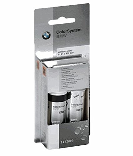 Lot de 2 stylos-retouche pour bMW teinte cosmosschwarz zweischicht gris - 303