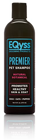 EQyss Premier Pet Shampoo - Cleanses & Moisturizes Coat, Adds Volume, Intensifies Colors, Residue-free Finish - For All Dogs, Cats, Puppies (16 oz)