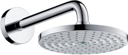 hansgrohe Raindance S 180 Air Duschkopf, Kopfbrause für Wandmontage, Brausearm 240mm, Chrom
