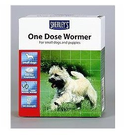 one dose wormer small dogs and puppies 3 dose pack
