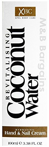 Xbc Revitalizante agua de coco mano y crema de uñas, 100 ml