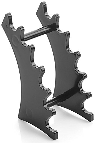 Plastic 6-Slots Eyebrow Fountain Pen Pencil Jewelry Makeup Brush Display Frame Stand Rack Holder Organizer For Home Office or Store Usage,Black