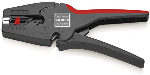 KNIPEX MultiStrip 10 Automatische Abisolierzange (195 mm) 12 42 195, Schwarz