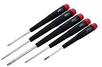 Wiha 26491 Sechskant-Schraubendreher-Set mit metrischem Kugelkopf, 5-teilig
