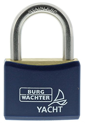 Burg-Wächter Yacht 460 Ni 50 SB Vorhängeschloss, Messing, Blau