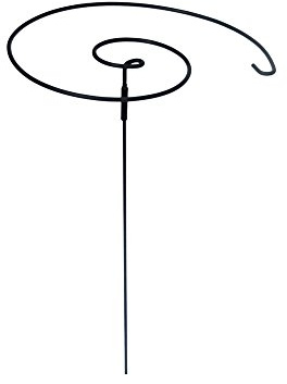 Plant Support Twists for Gladioli, Lupin, Agapanthus, Holly Hocks, Foxglove, Peonies, etc. - Strong Metal Garden Supports - Provided in two parts (Pack of 9 - Large (75cm high x 46cm across))