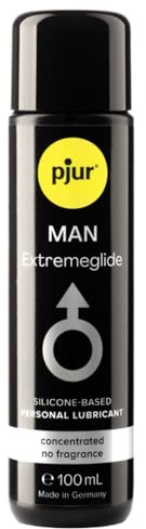 pjur MAN Extremeglide (100ml) - Gel lubrifiant très concentré à base de silicone pour homme - Lubrification extra longue durée