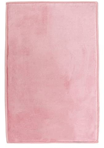 Thedecofactory Flanelle - Tapis Aspect Velours Extra-Doux Rose 60x90