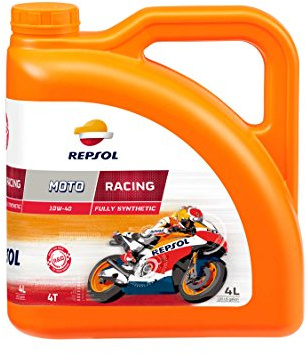 REPSOL Moto Racing 4T 5W-40 Aceite De Motor Para Moto, 4L